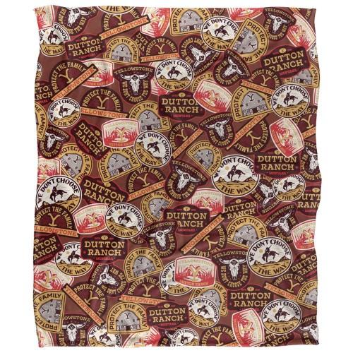 Yellowstone Silky Badge Supersoft Blanket