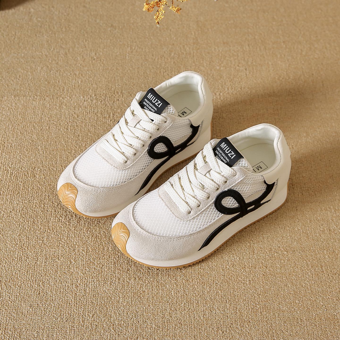 

Ретро немецкие тренировочные женские кроссовки цвет дофамина внутренняя высота увеличение тонкая сетка кроссовки Форрест Гамп универсальная цветовая гамма повседневная спортивная обувь 40 бежевый