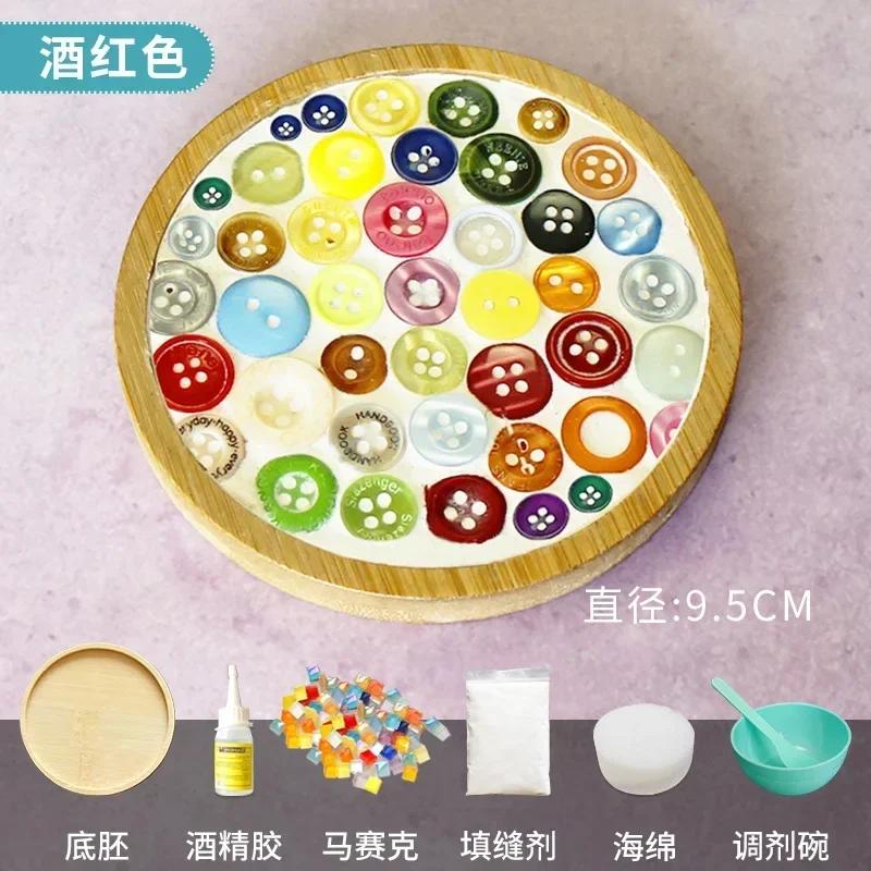 

Ручная работа DIY Мозаичная подставка под чашку Дно Бамбуковая подставка Сердце Квадратная подставка Родитель-ребенок Раннее развитие Свободное творчество Поделки Игрушки