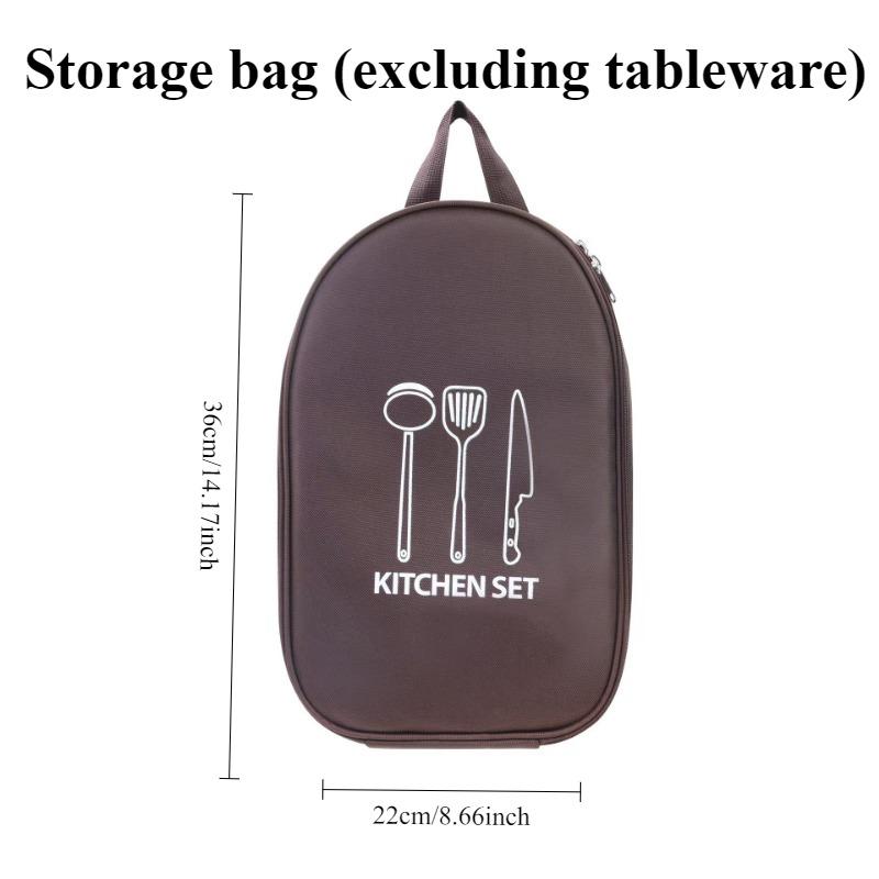 

Расширяемая подвесная сумка для пикника на открытом воздухе - Идеально подходит для организации посуды и столовых приборов