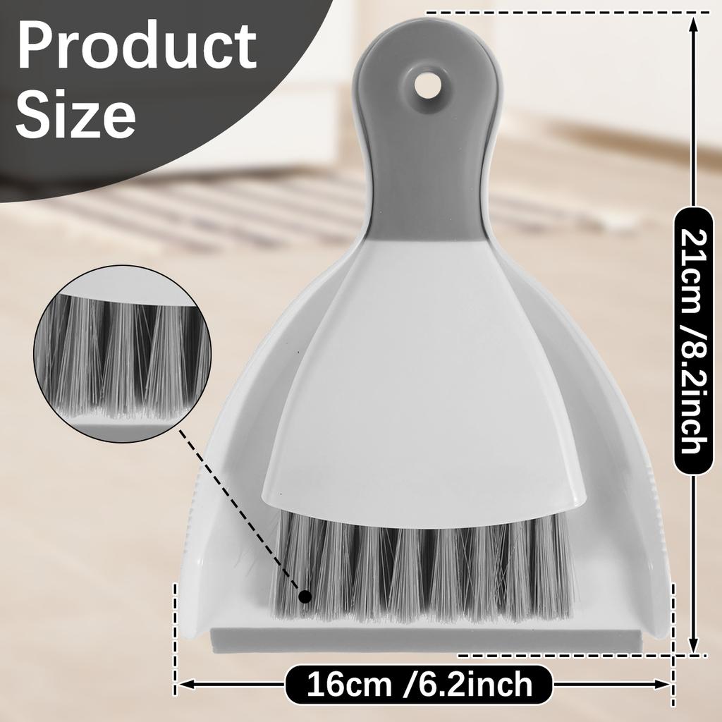 Mini Dustpan and Brush Set Portable Table Top Cleaning Dining Table Crumb Sweeper Multipurpose Desktop Keyboard Cleaning Tools