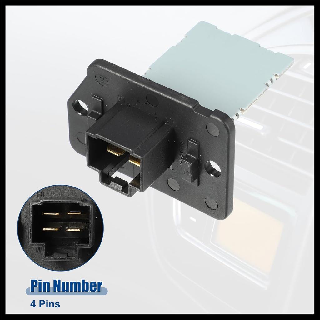 Car HVAC Blower Motor Resistor Heater Replacement Fit for Kia Forte 2014-2018 for Kia Sorento 2011-2019 NO. 20424/971283K000 - Pack of 1 Black