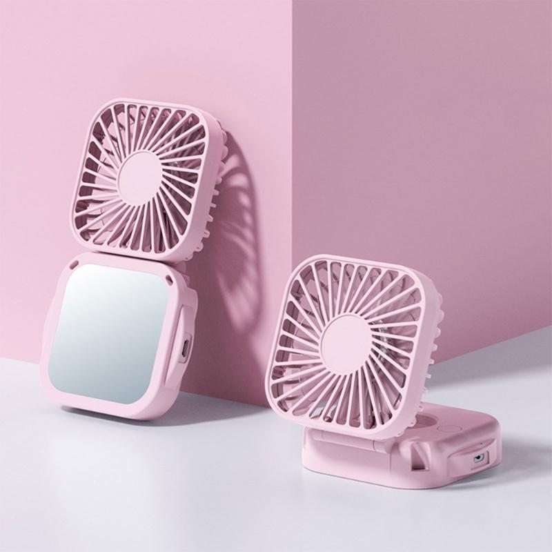 Small Handhelds Fan Necks Fan Electric Fan Summer Cooling Fan Lightweight Desk Fan Neck Straps Fan Plastic Material