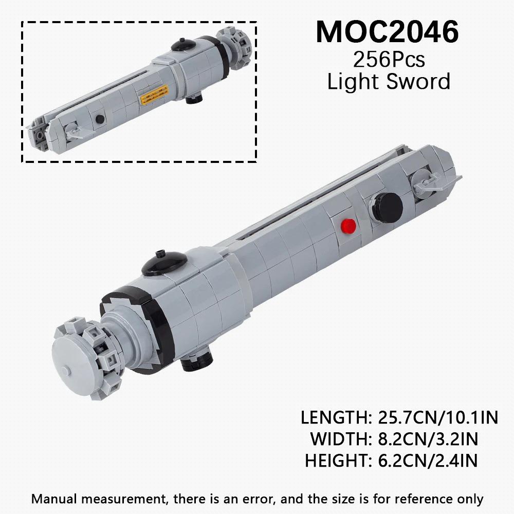 MOOXI Lightsaber MOC Bricks Set Dueling Blaster Laser Movie Space Wars Light Sword Hilt DIY Building Block Weapon Kids Toys Gift