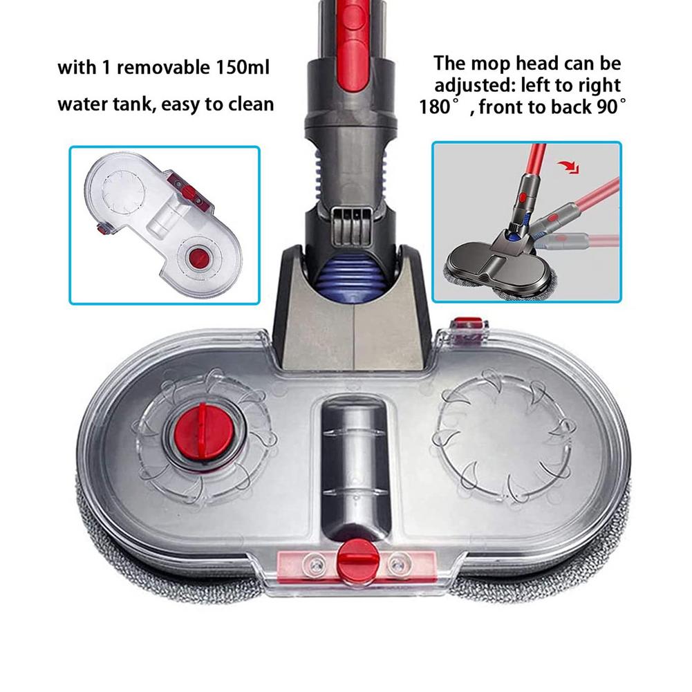 Mops ForVacuum Cleaner Accessories Wet Dry Mop Head Water Tank Cleaning Cloth ForV7 V8 V10 V 11 Replaceable Parts