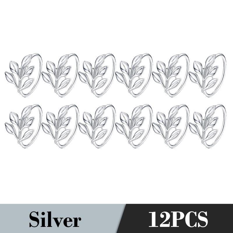 6Pcs Gold Leaf Napkin Rings Fall Napkin Holder for Christmas Thanksgiving Wedding Dinnig Table Decoration 2026 HWL02