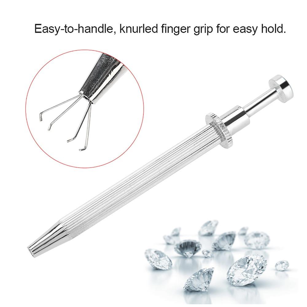 Silver Diamond Holder Tool Copper Gemstone Catcher Grabber Gem Pick Up Tool Watch Repair