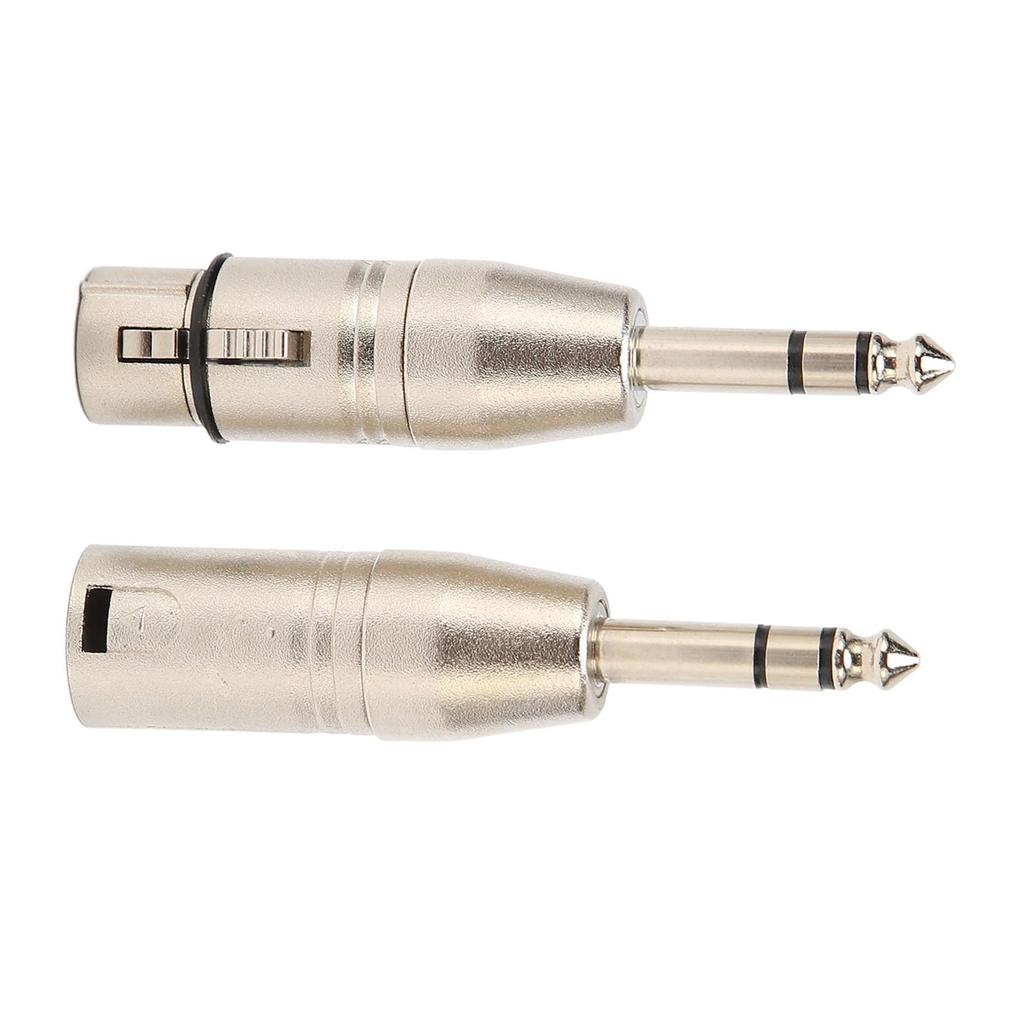 2Pcs TRS To XLR Adapter Set of 2 Balanced Sound Connector Stereo To XLR Connector