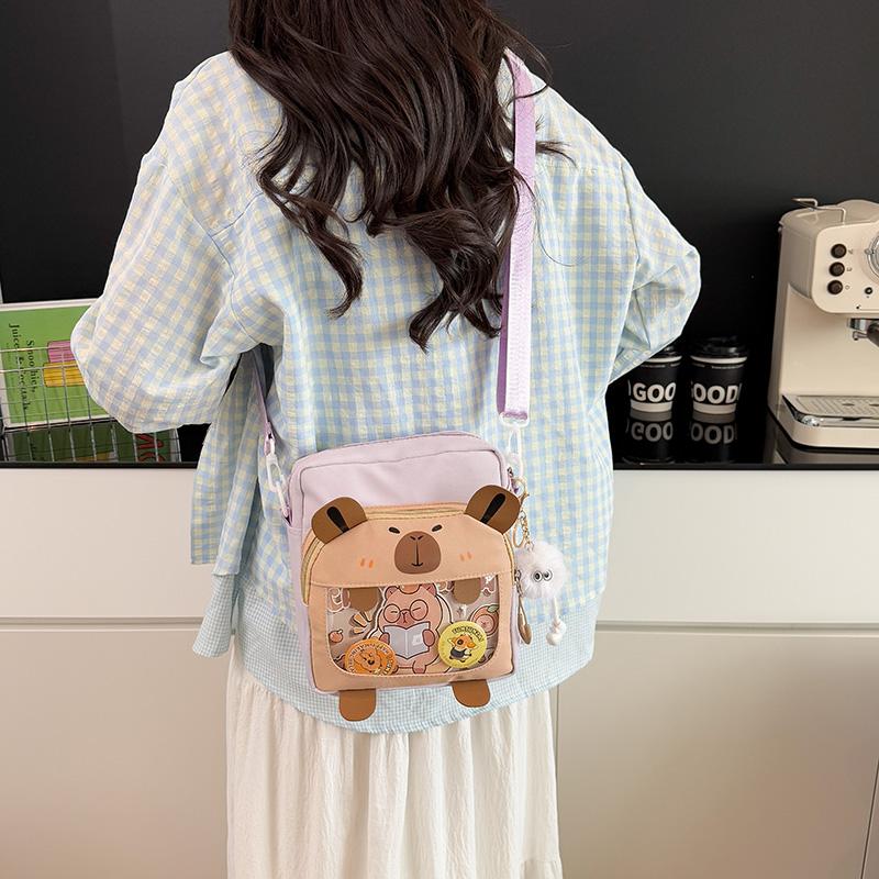 Geantă de umăr de desene animate pentru femei, geantă crossbody pentru studenți