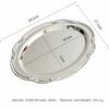 New Embossed Silver Tray Silver Oval Snack Plate Storage Tray Dining Table Decoration