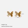 Ins Style Stainless Steel Earrings 18K Gold Plated Titanium Trendy Jewelry Men Women