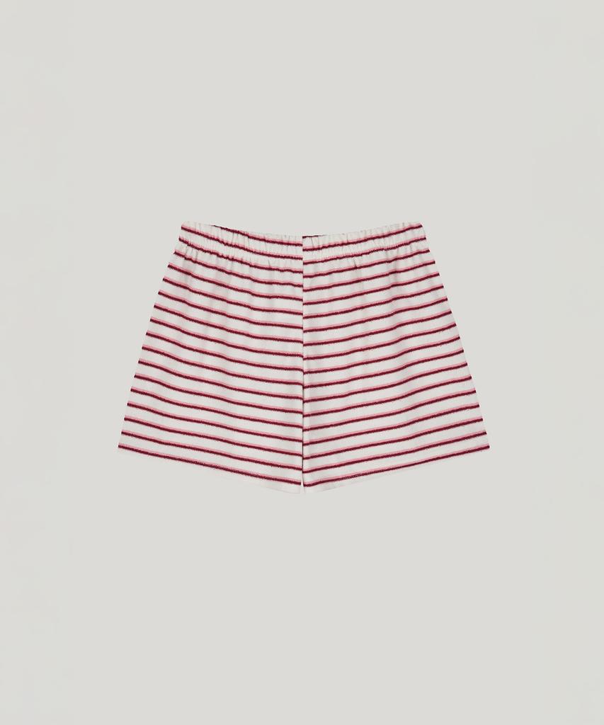 Poeteuseoul Cozy Stripe Shorts_Red