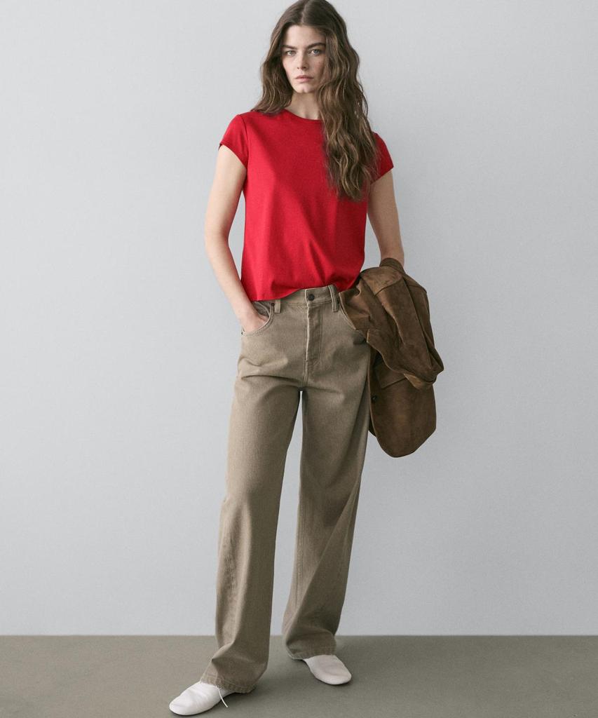 Masimodutti Balloon Mid-Waist Pants