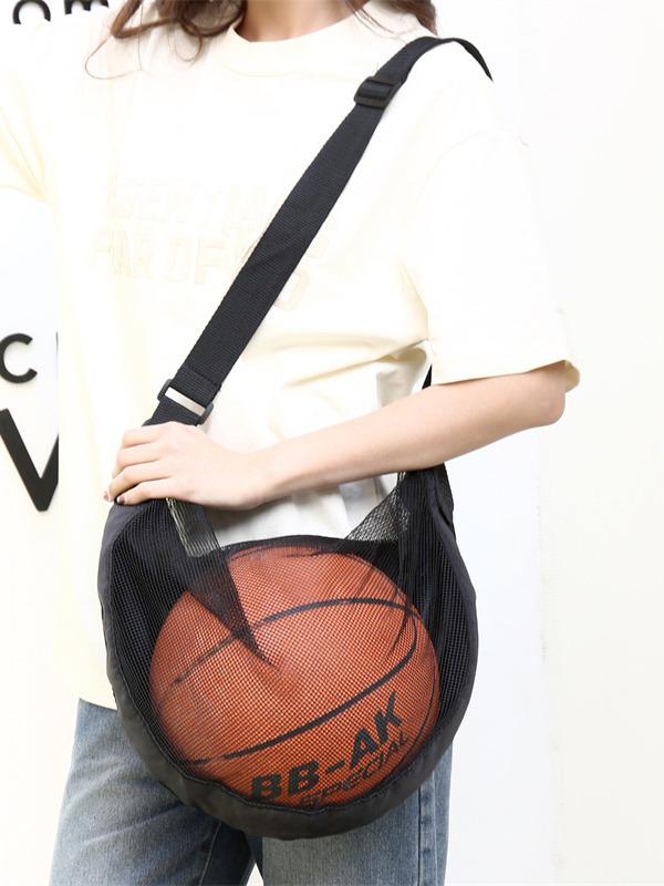 Mountain Poetry Sports Backpack: Single Shoulder Crossbody Bag for Basketball, Volleyball, and Football