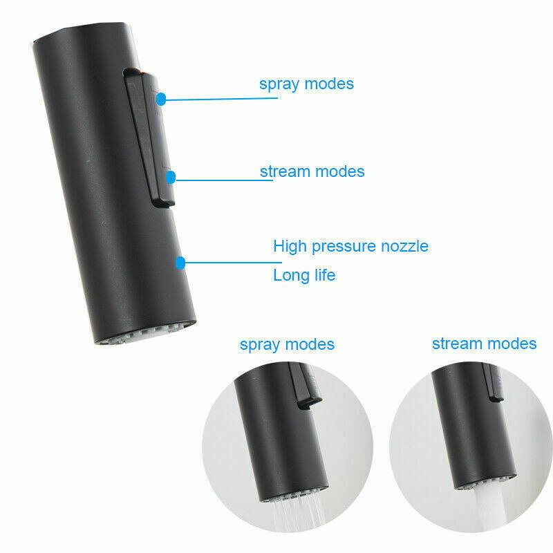 Mitigeurs de cuisine en acier inoxydable noir mat avec capteur tactile intelligent et bec extractible pour eau chaude et froide