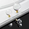 Brass Crystal Marble Handle European Light Luxury Diamond Light Ball Drawer Cabinet Wardrobe Door Handle