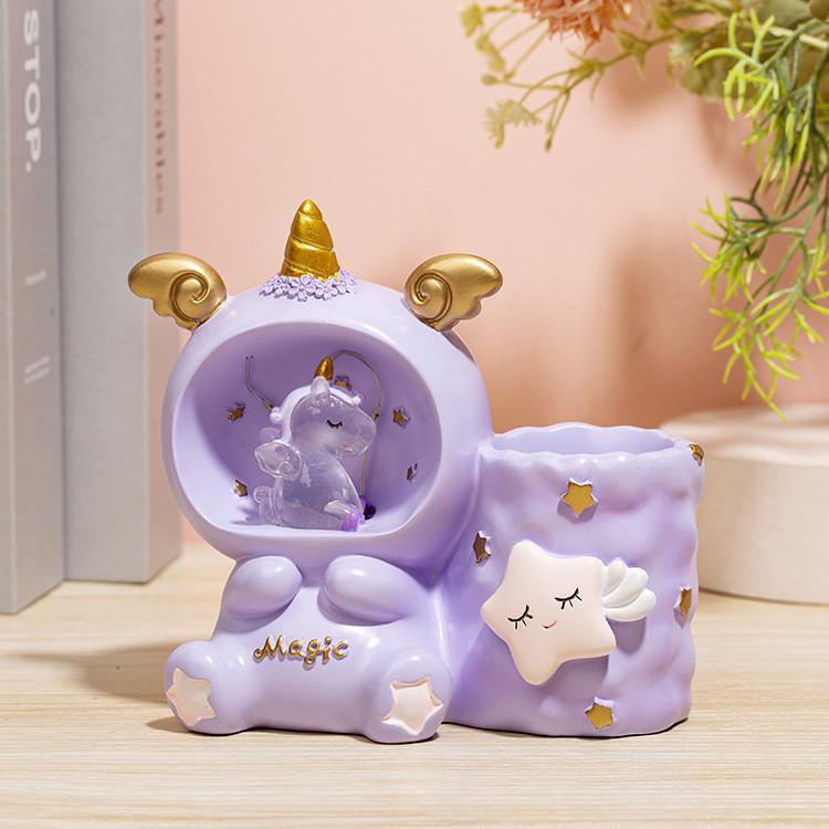 Girl Cute Heart Velvet Radish Rabbit Crystal Ball Nightlight Button Battery Power