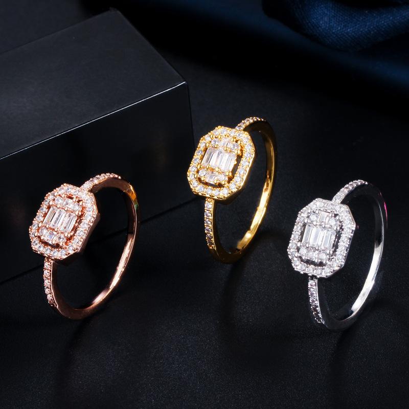 Jewelry Classic Engagement Women'S Zircon Ring Full Diamond Miniature Zircon Ring Jewelry