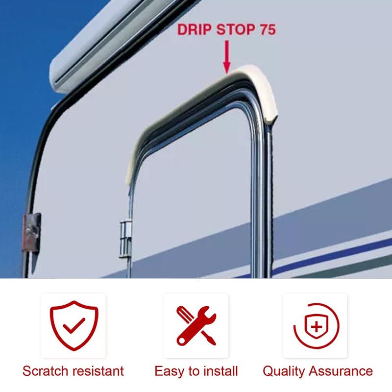 1M Tropfstopp Dichtungsstreifen Wasserleitleiste für Wohnwagen Wohnmobil Camper Van Dachrinne Tropfstopp Wasserleite RV Zubehör