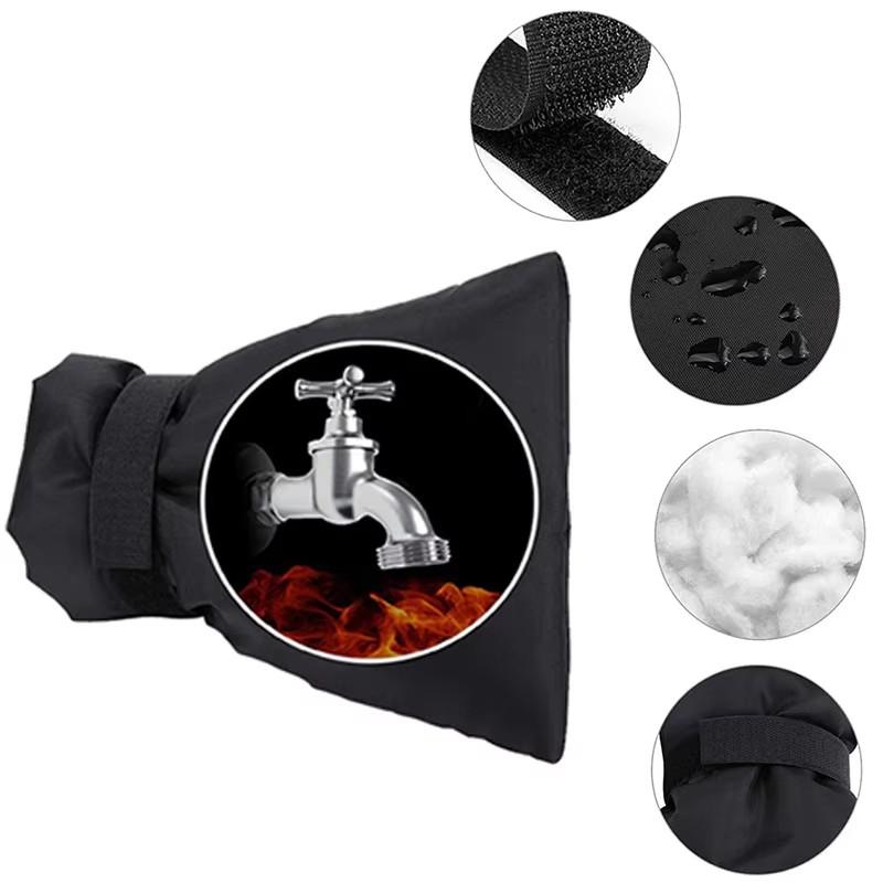 1/2/5/10Pcs Outdoor Faucet Cover Winter Freeze Protection Tap Insulated Sleeve Waterproof Anti Crack Tap Bag Pipe Protector