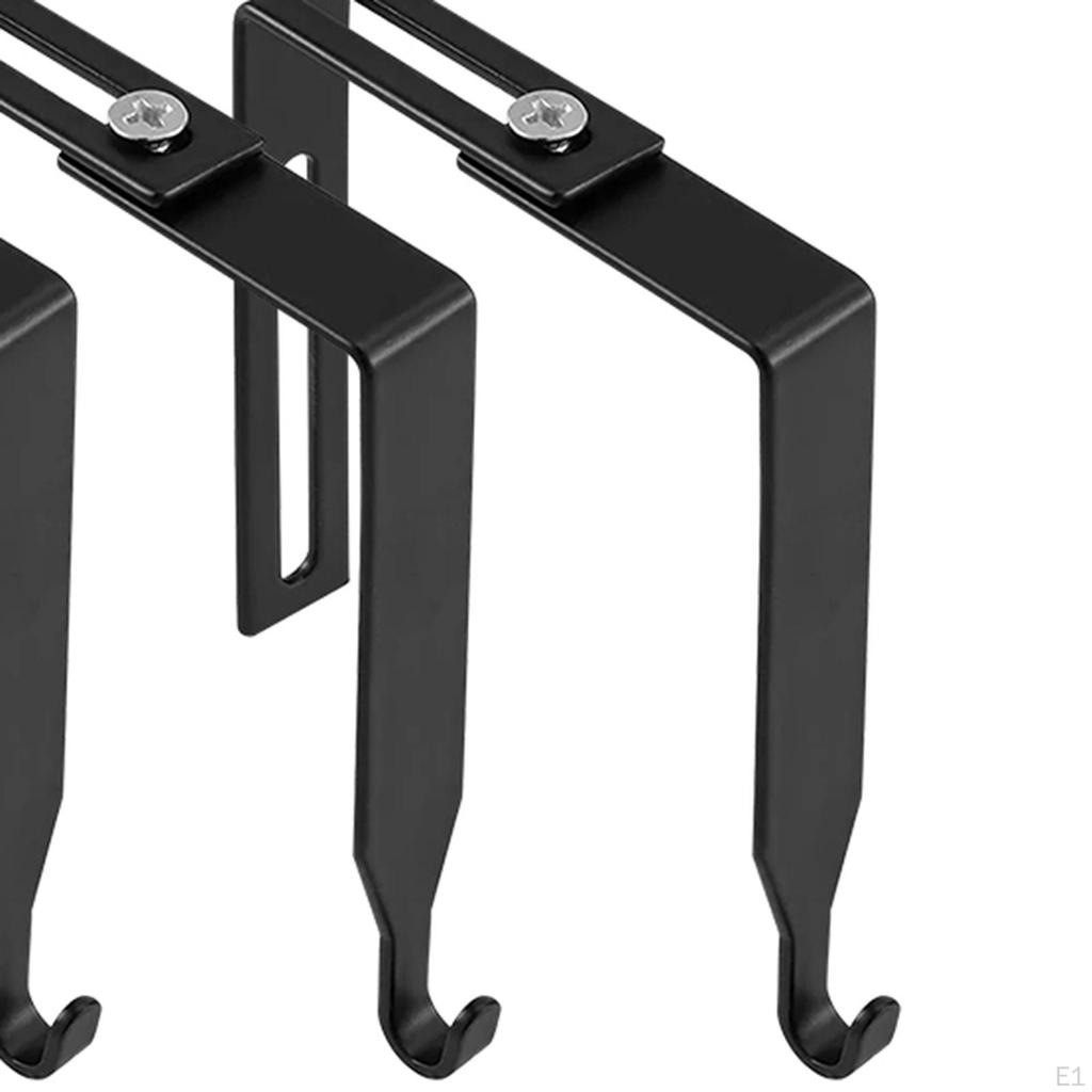 10 Pieces Adjustable Cubicle Hangers Partition Iron Easy to Install with Screws Practical