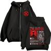 Rapper Duki Ameri Welttournee Kapuzenpullover mit Reißverschluss Herren Damen Kleidung Mode Hip Hop Zip Up Kapuzen-Oversize-Sweatshirts Jacken