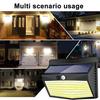 Solar Motion Lights Outdoor 468/176LED 3 Modes Solar Fence Lights Waterproof Solar Security Lights Yard Door Patio Garage Step