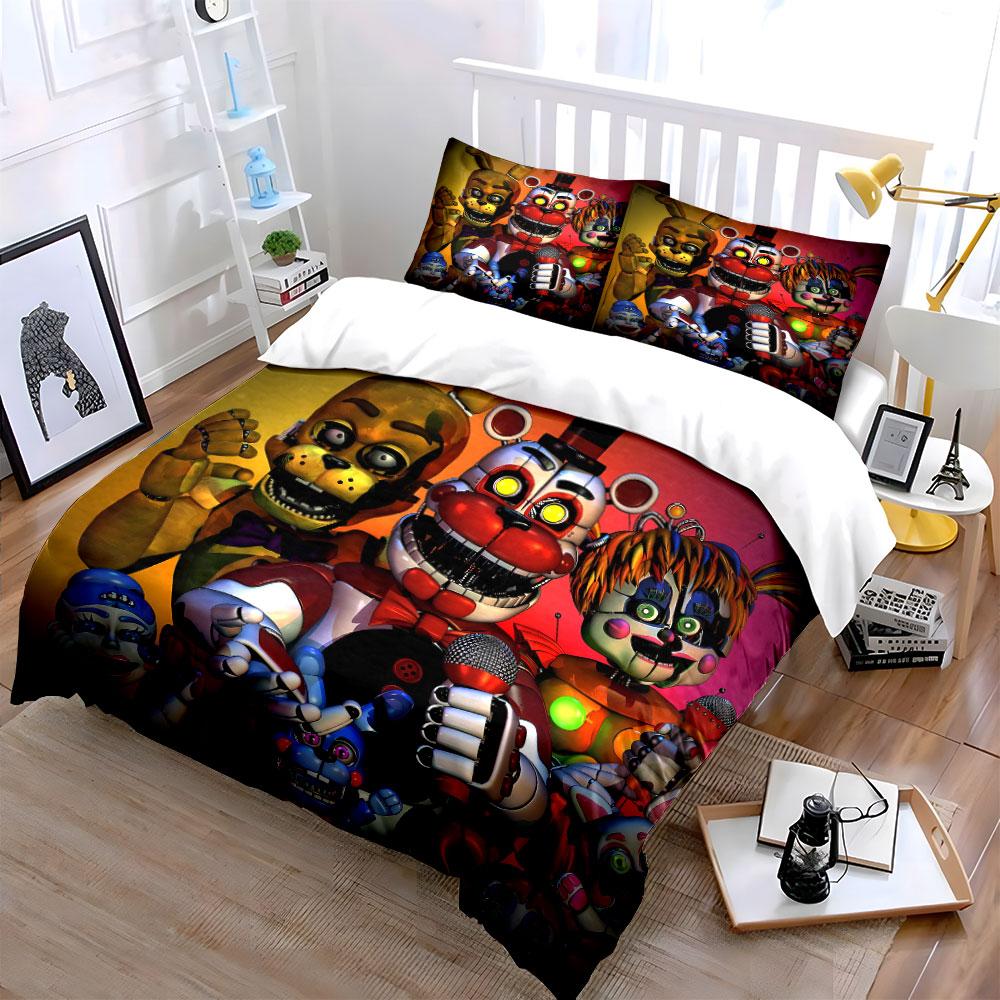 Anthropomorphic animatronic characters Bedding sets Duvet cover sets Duvet covers Pillowcases(1*Duvet Cover 2*Pillowcases without duvet insert)