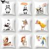 40/45/50Cm Cartoon Panda Animal Pillowcase Cute Throw Pillow Cover Home Decor Sofa Car Headrest Pillow Cushion Cover