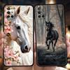 Pouzdro na telefon pro OnePlus 13 12 11 10 9 Pro 9T 13R 12R 10R 9R 9RT 10T 8T 8 Nord 2T CE 2 3 5G N30 Kryt Černobílí Gallopující Koně