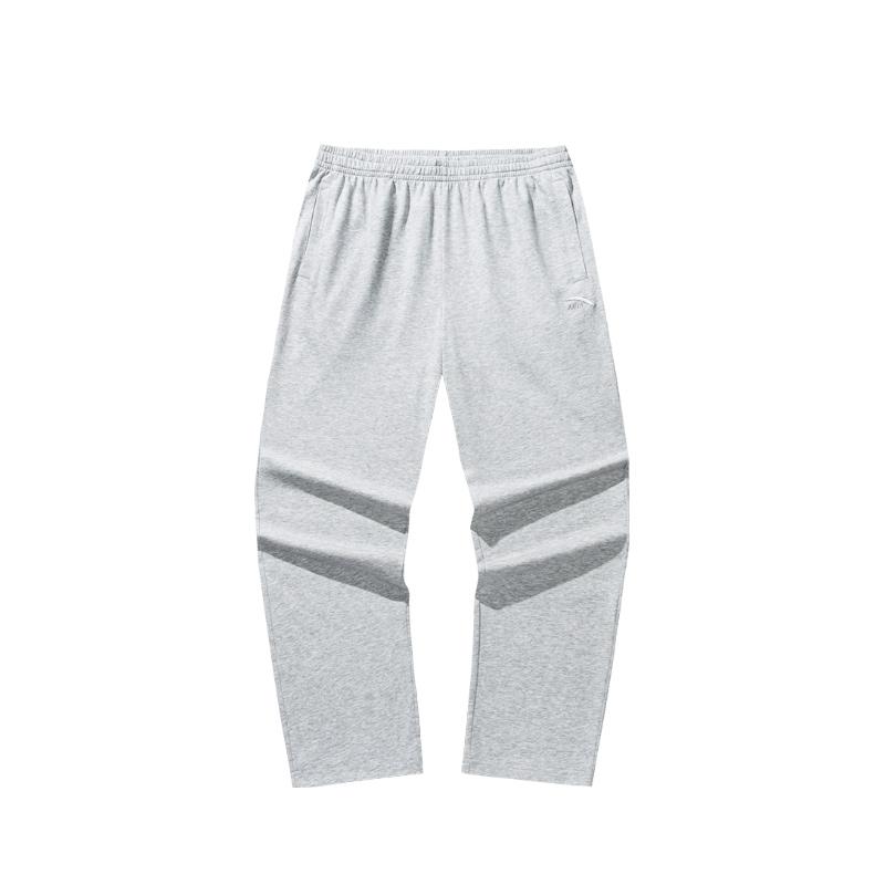 

Anta Comfortable Casual Simple Versatile Mid-Rise Breathable Lace-Up Straight-Leg Knitted Sports Pants Men bottoms 952528302-4 S