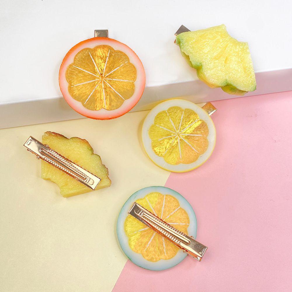 Food Ornament Kids Korean Style Hairpin Duck Bill Clips Simulation Fruit Hair Clips Women Barrettes