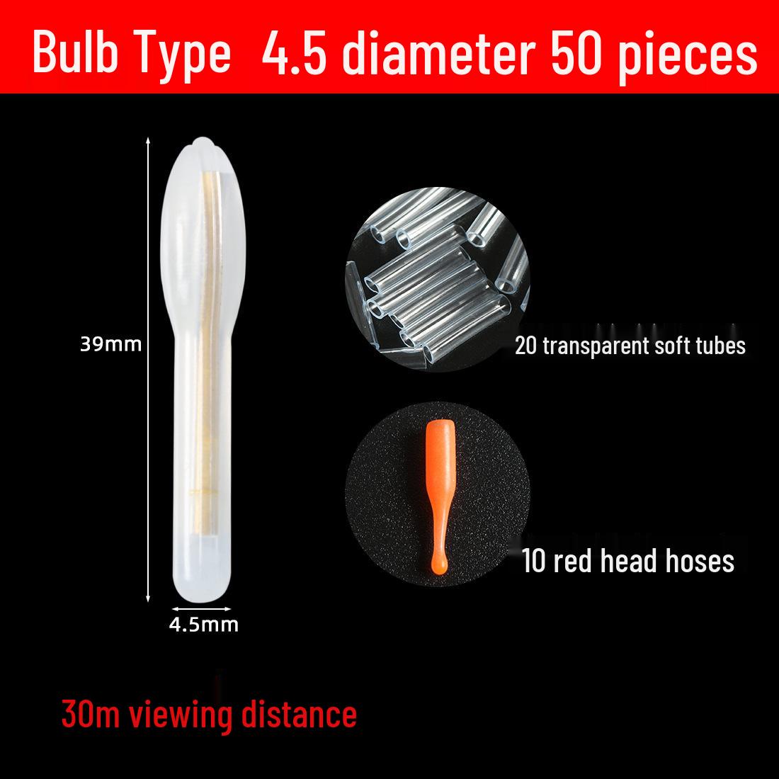 

10/20/50 шт. Светящиеся рыболовные светлячки для ночной рыбалки - Флуоресцентные аксессуары для поплавочной оснастки