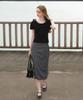 DEHEVE Boat Neck Ribbon Knit [Black]