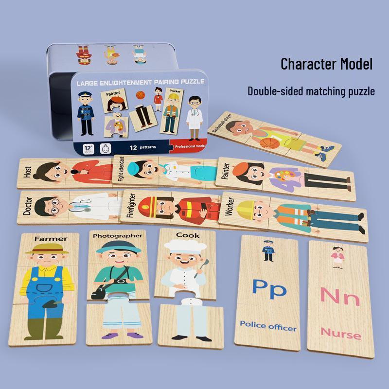 Cross-Border Children s Large Piece Wooden Puzzle - Early Education Fruit & Transport Theme