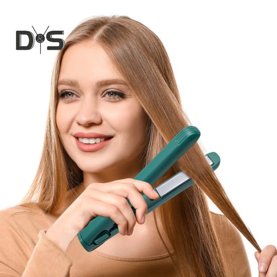 Portable USB Hair Straightener Fast Heating Electric Curling Iron Straight Curly Hair Bangs Mini Curling Wand Travel Women Hair Styling Tool