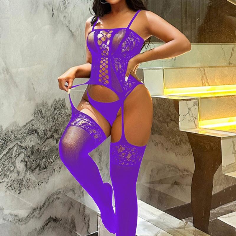 Womens Body Suit Body Stockings Sex Erotic Open Crotch Teddy Lingerie Crotchless Fishnet Porno Sexy Costumes