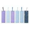 Kawasumi Washi Yuzen Washi Set of 18 Stencil-Dyed Bookmarks, Blue, A+B+C
