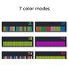 LED Music Spectrum Display RGB Colorful 1624 Segment Rhythm Light Level Voice Sensor Clock Display 384 LEDs 20 Dynamic