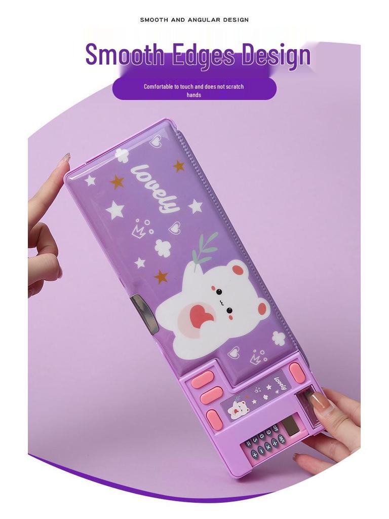 Multi-functional Cartoon Pencil Case - Large Capacity Stationery Organizer