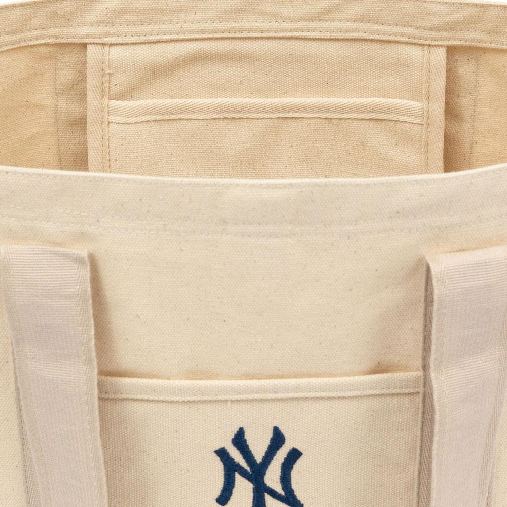 New New Era MLB Collaboration Cotton Tote Bag, Shopping Bag, Handbag, Shoulder Bag Regular Unisex Cream 60595127