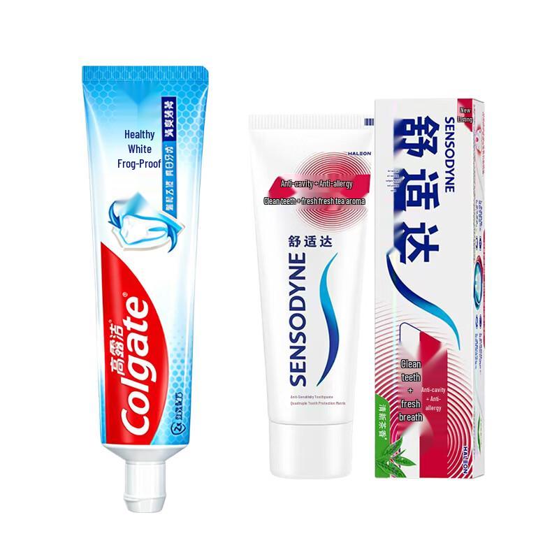 Colgate & Sensodyne Oral Care Toothpaste Bundle