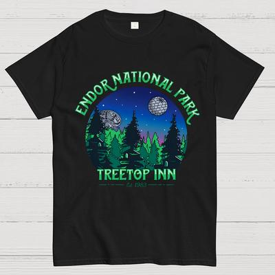 Endor National Park Treetop Inn Cotton Summer Casual Cool Loose T-Shirt
