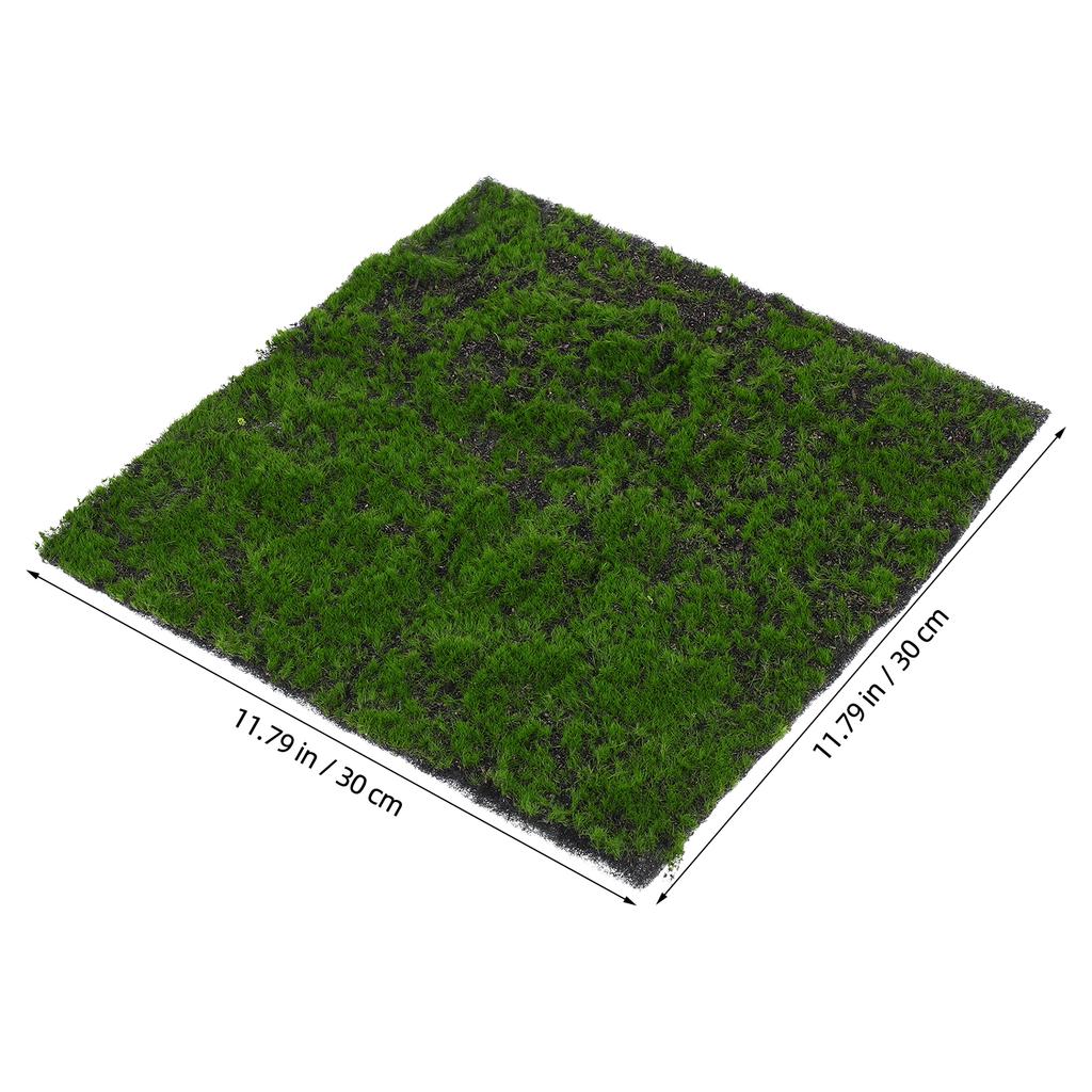 30Cmx30Cm Realistic Artificial Moss Mat Soft Faux Grass For Fairy Garden Crafts Wall Decor Indoor Plants Landscaping Decor Craft