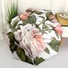 1pc Rose Floral Umbrella with 8 Iron Ribs and a Plastic Handle, Automatic Opening and Closing, and Daily Use.1085