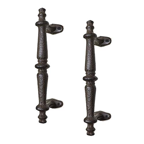 

Set of 2 Antique Iron Door Handles, Door Knobs, Pulls
