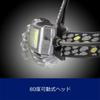 GENTOS LED-pannlampa USB-uppladdningsbar uppladdningsbar 600 lumen COB-ljus (dedikerat batteri/AA-batteri) NRX-180H