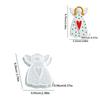 1Pc Silicone DIY Plaster Mold Pendant Hanging Ornament Dot Christmas Tree Heart Faceless Angel