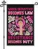 When Injustice Becomes Law Resistance Becomes Duty Garden Ag, Funny Feminist Yard Ags for Outside, Liberal Gifts for Wom SSL