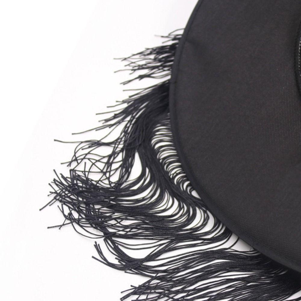 Cloth Black Cloth Witch Hat Wide Brim Halloween Party Witch Hat Halloween Theme Party Props